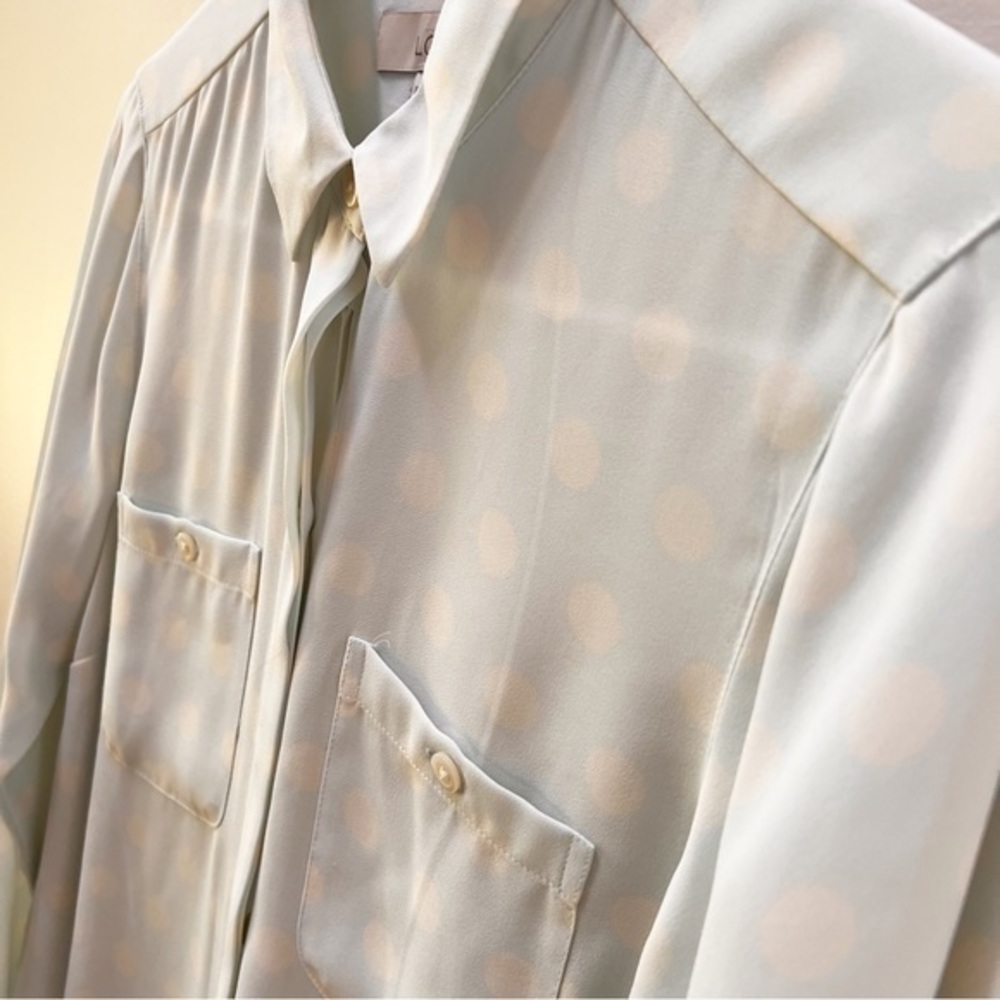Loft Polka‎ Dot Blouse - Picture 2 of 8